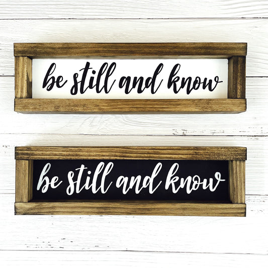 Be Still And Know That I Am God | Psalm 46 | Christian Wall Art | Pastor Appreciation | Pastor Gifts