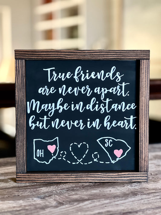 Moving Away Gift | Best Friend Moving | Long Distance Friendship Gift | Going Away Sign | Dorm Decor