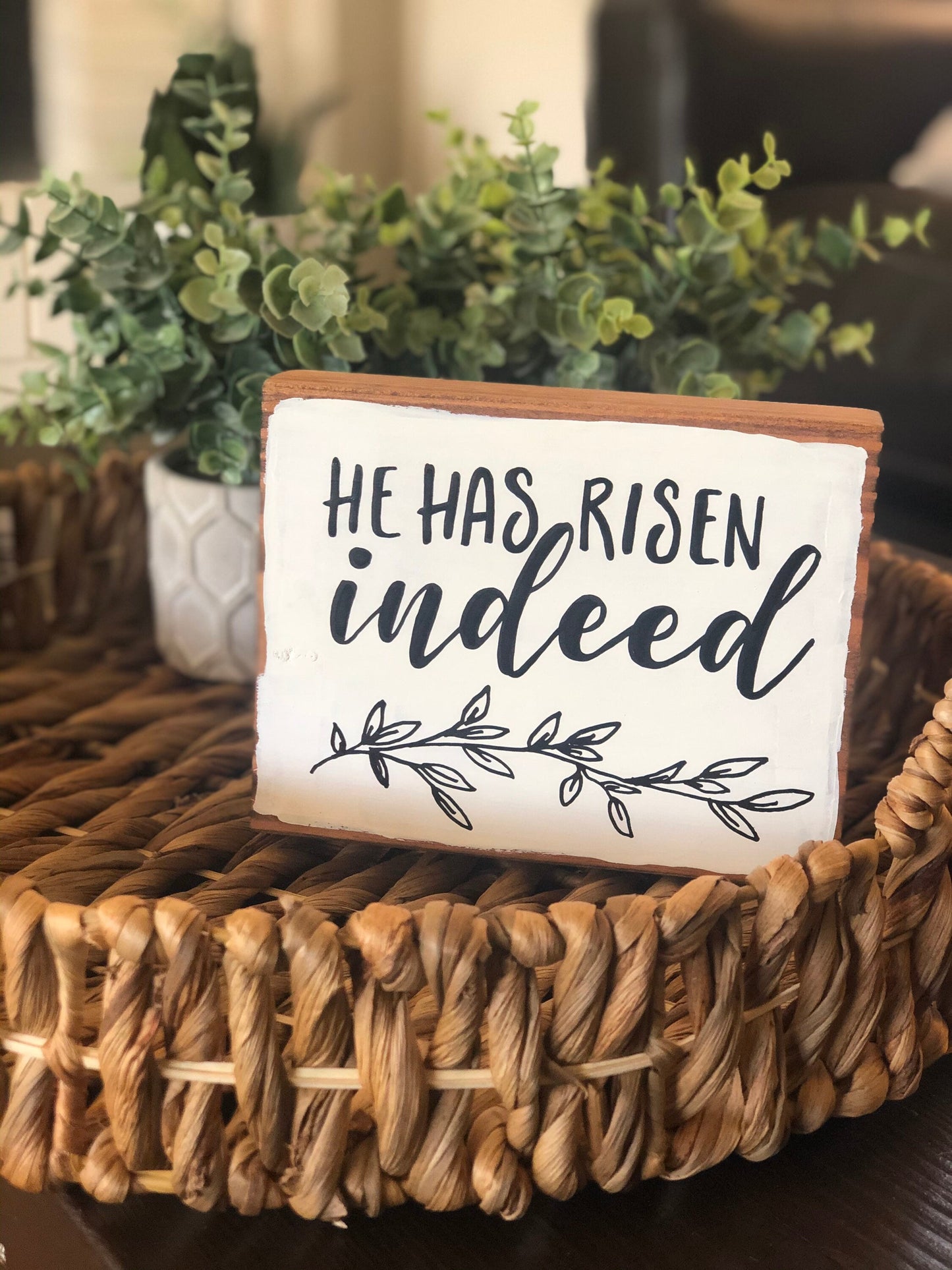 Easter Signs - Worthy is the Lamb Sign - Christ the Lord is Risen Today Sign