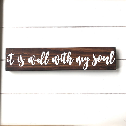 It Is Well With My Soul | Bible Verse Wall Art | Christian Wall Art