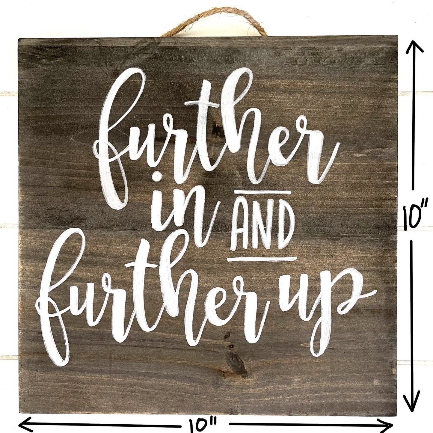 Further In and Further Up | C. S. Lewis Wall Decor | Chronicles of Narnia Quote