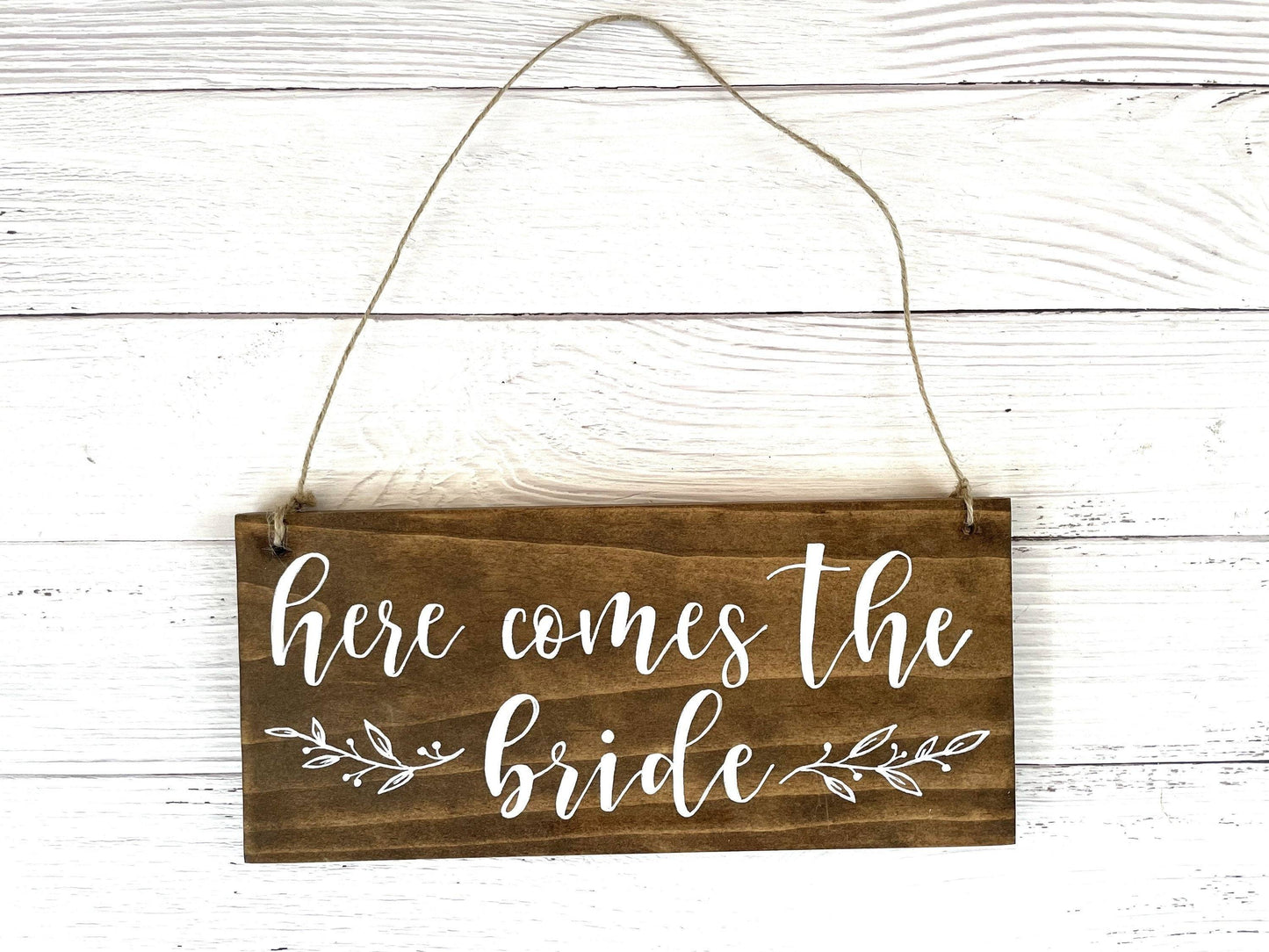 Ring Bearer Sign | Here Comes The Bride Sign | Wedding Party Wood Sign | Walking Down the Aisle Sign