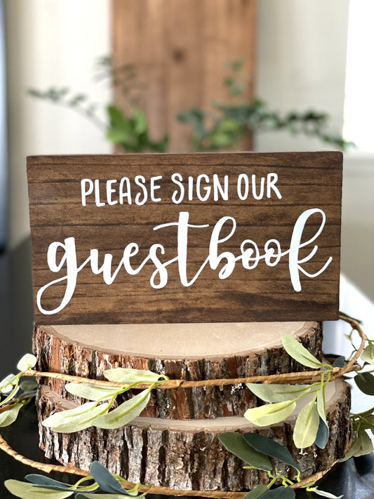 Wedding Guestbook Sign | Sign our Guest Book | Wedding Signage | Reception Signage | Reception Guest Book