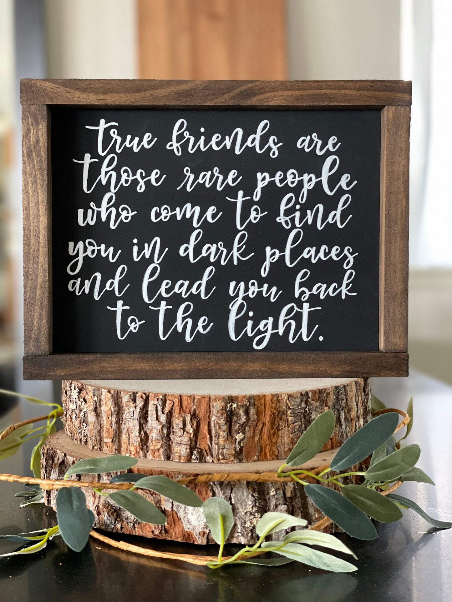 True Friends Are Those Rare People Sign | Friendship Framed Sign | Friend gift