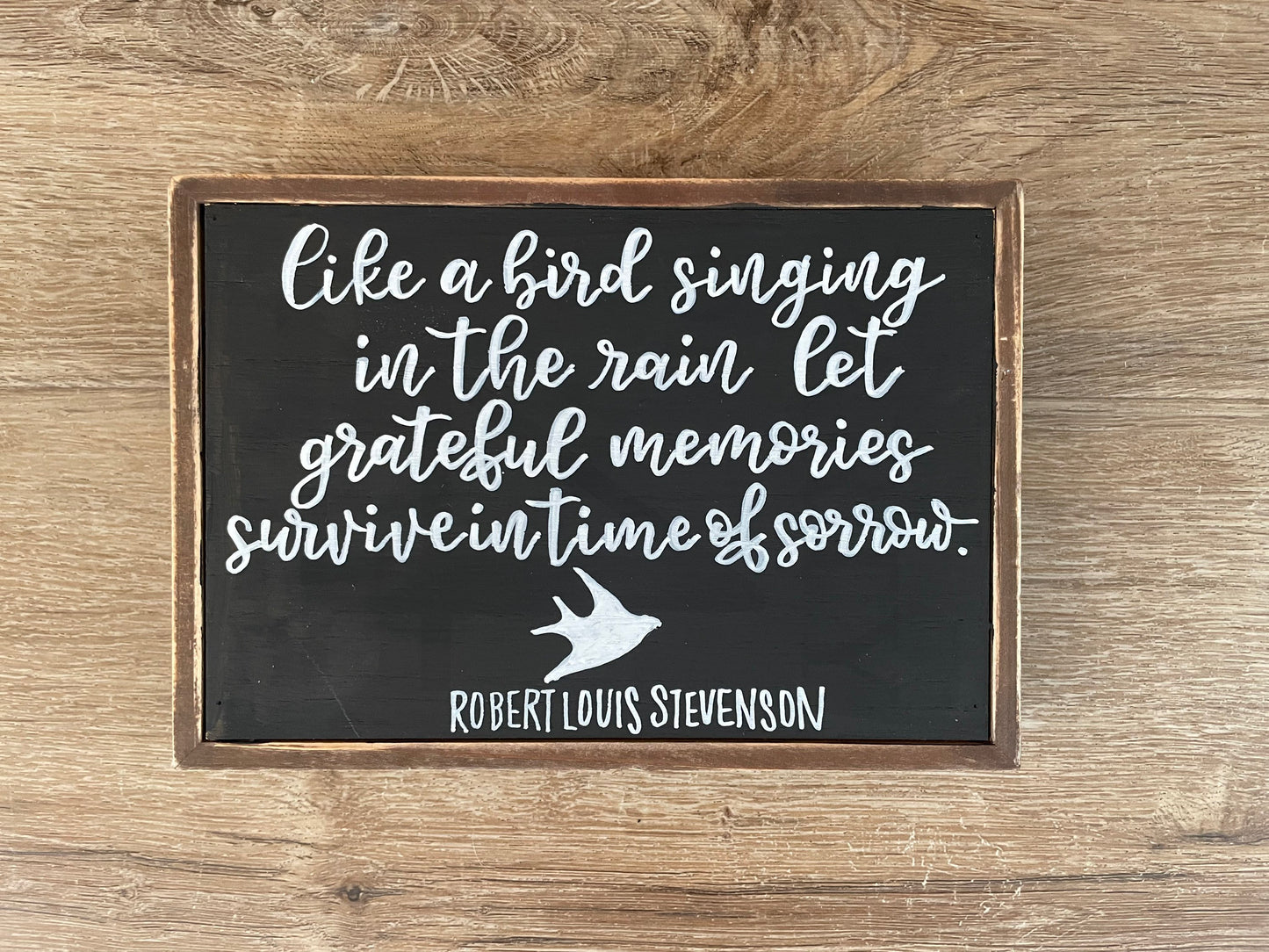 Funeral Welcome Sign | Robert Louis Stevenson | Memorial Service | Sympathy Gift