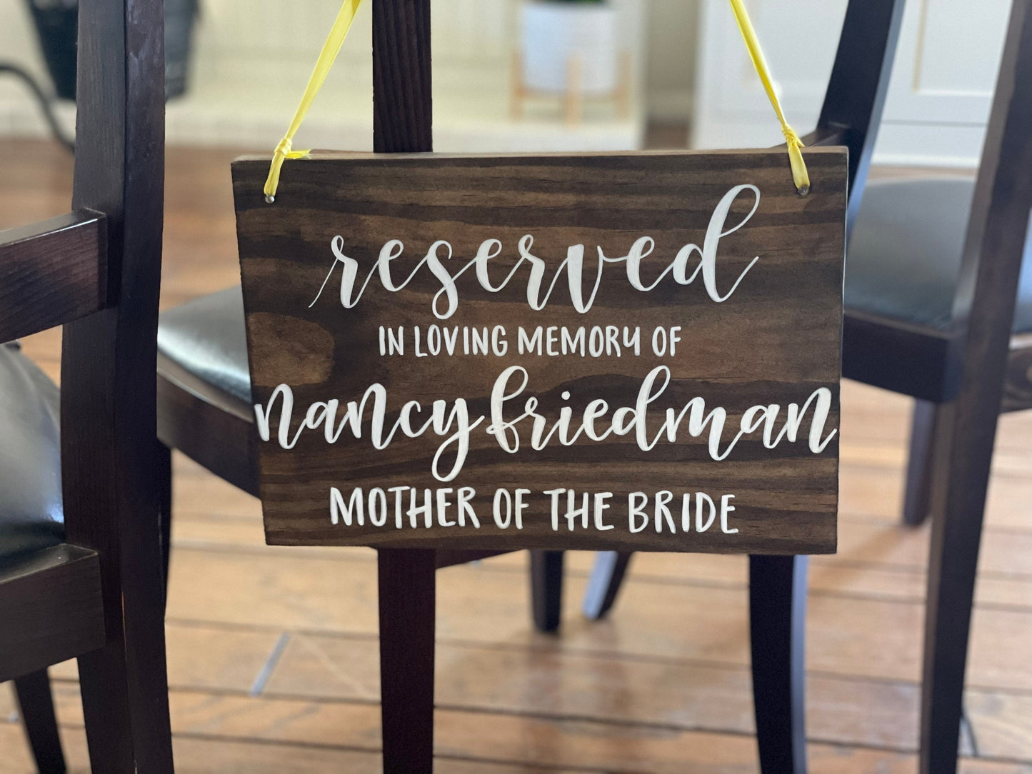 Custom Reserved Seating Wedding Sign | Custom In Loving Memory Sign | Custom Reserved Wedding Ceremony Sign