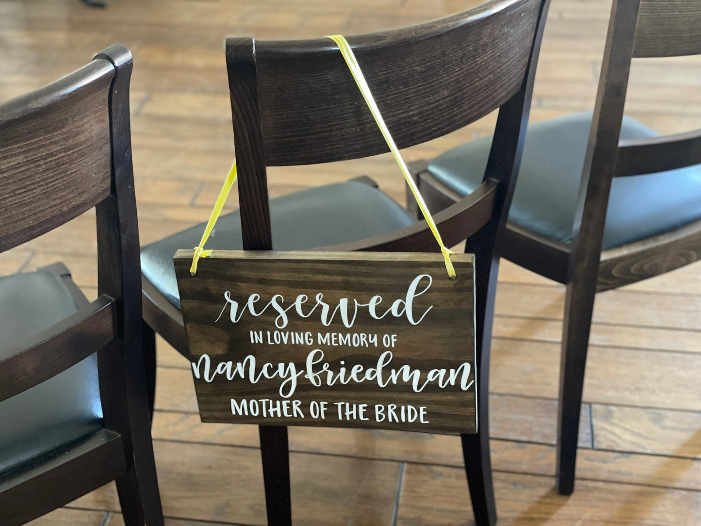 Custom Reserved Seating Wedding Sign | Custom In Loving Memory Sign | Custom Reserved Wedding Ceremony Sign