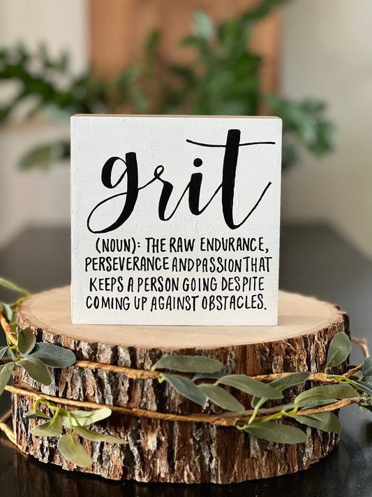 Grit Sign, Graduation Gift