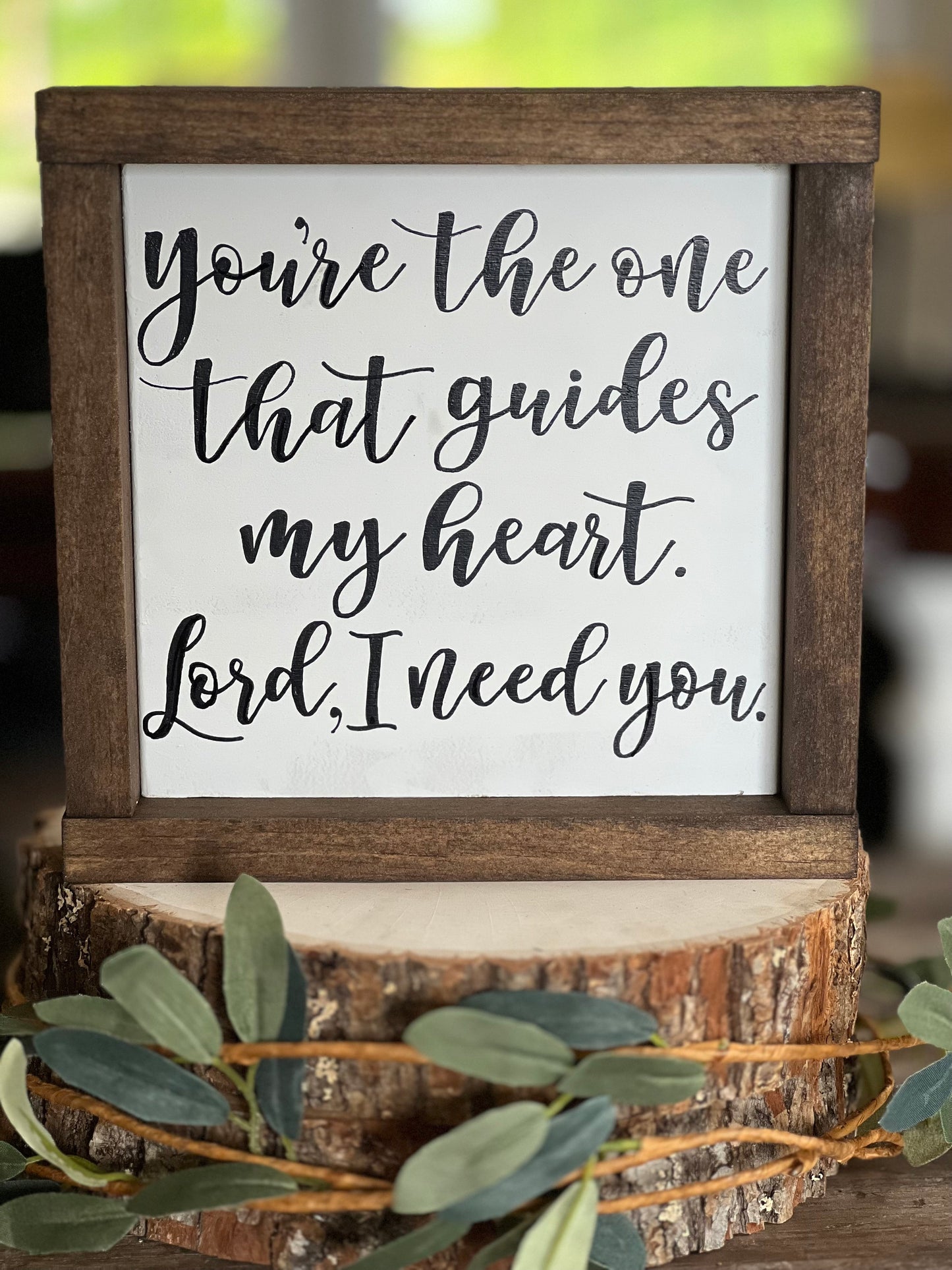 Lord I Need You Wood Sign  |  Bible Verse Wall Art |  | Bible Verse Home Decor | Worship Music Art | Christian Hym Home Decor