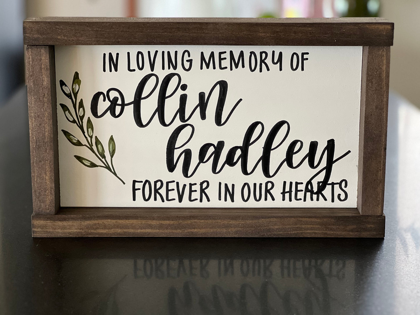 Personalized In Loving Memory Sign | Sorry for your Loss |Sympathy Gift | Memorial Service | Bereavement Gift