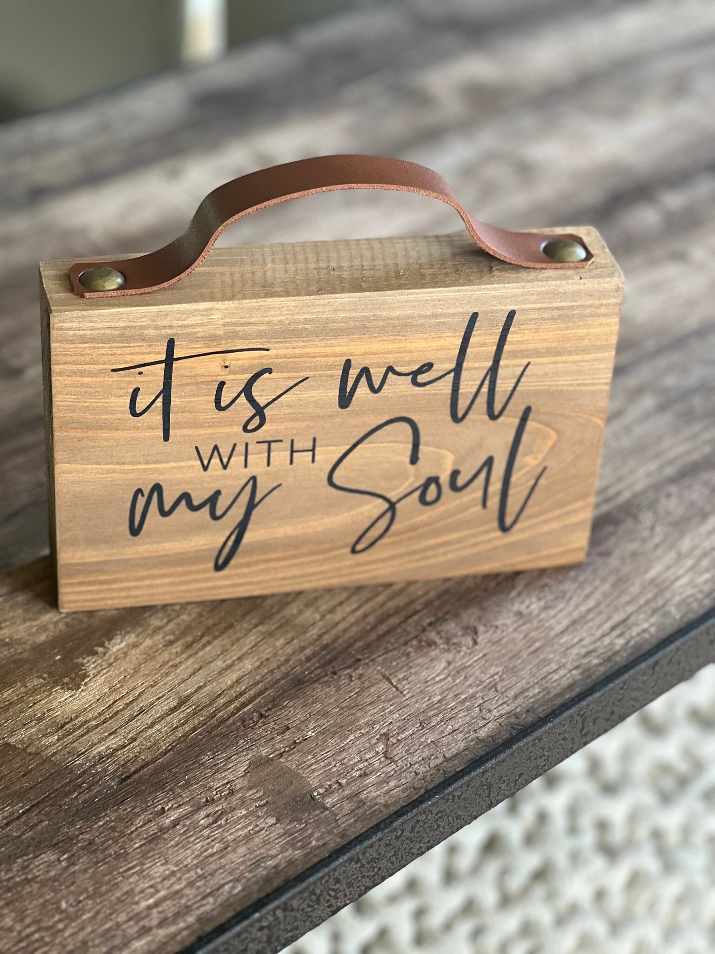 It Is Well With My Soul | Wood Block | Christian Gift