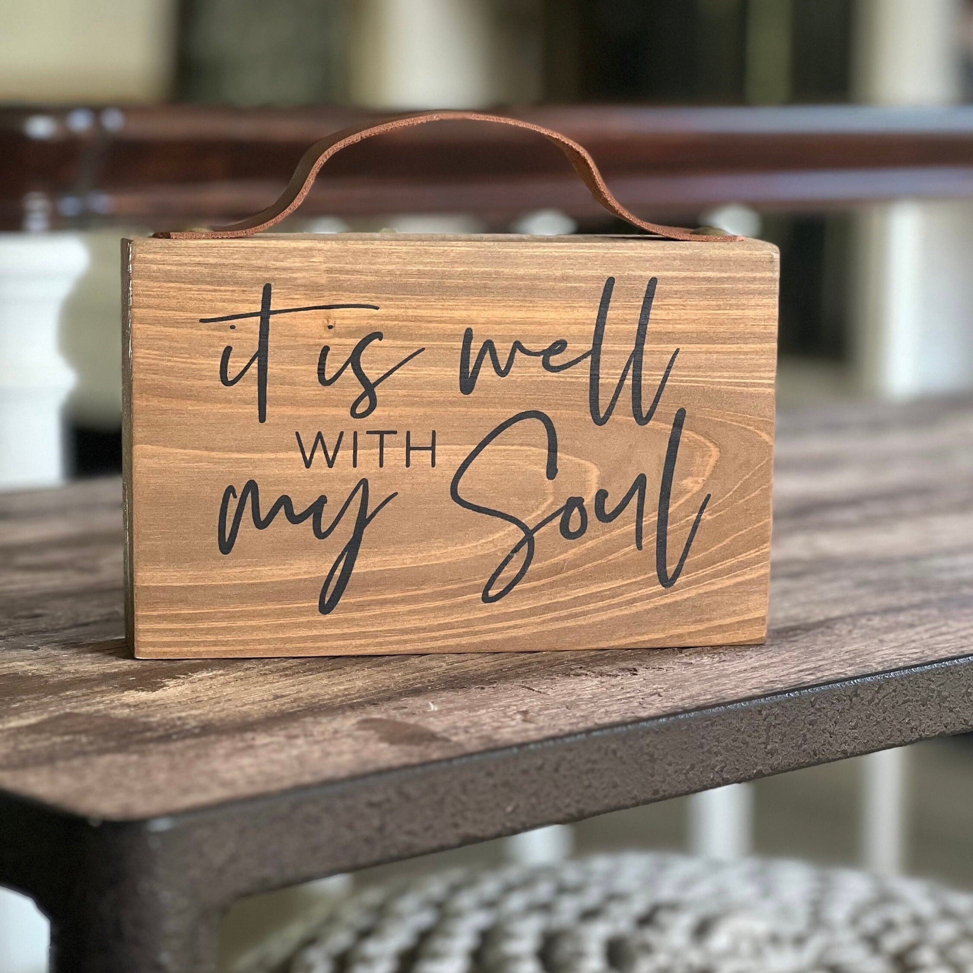 It Is Well With My Soul | Wood Block | Christian Gift